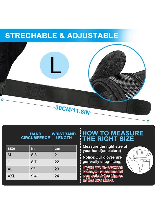 Gym Weight Lifting Workout Gloves with Wrist Wrap Support, for Men Women, Breathable Full Palm Protection, for Exercise Weightlifting, Training, Fitness, Cycling, Hanging, Pull Ups, L - Image 2